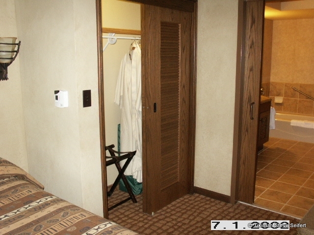 One-bedroom Suite closet and bathrobes